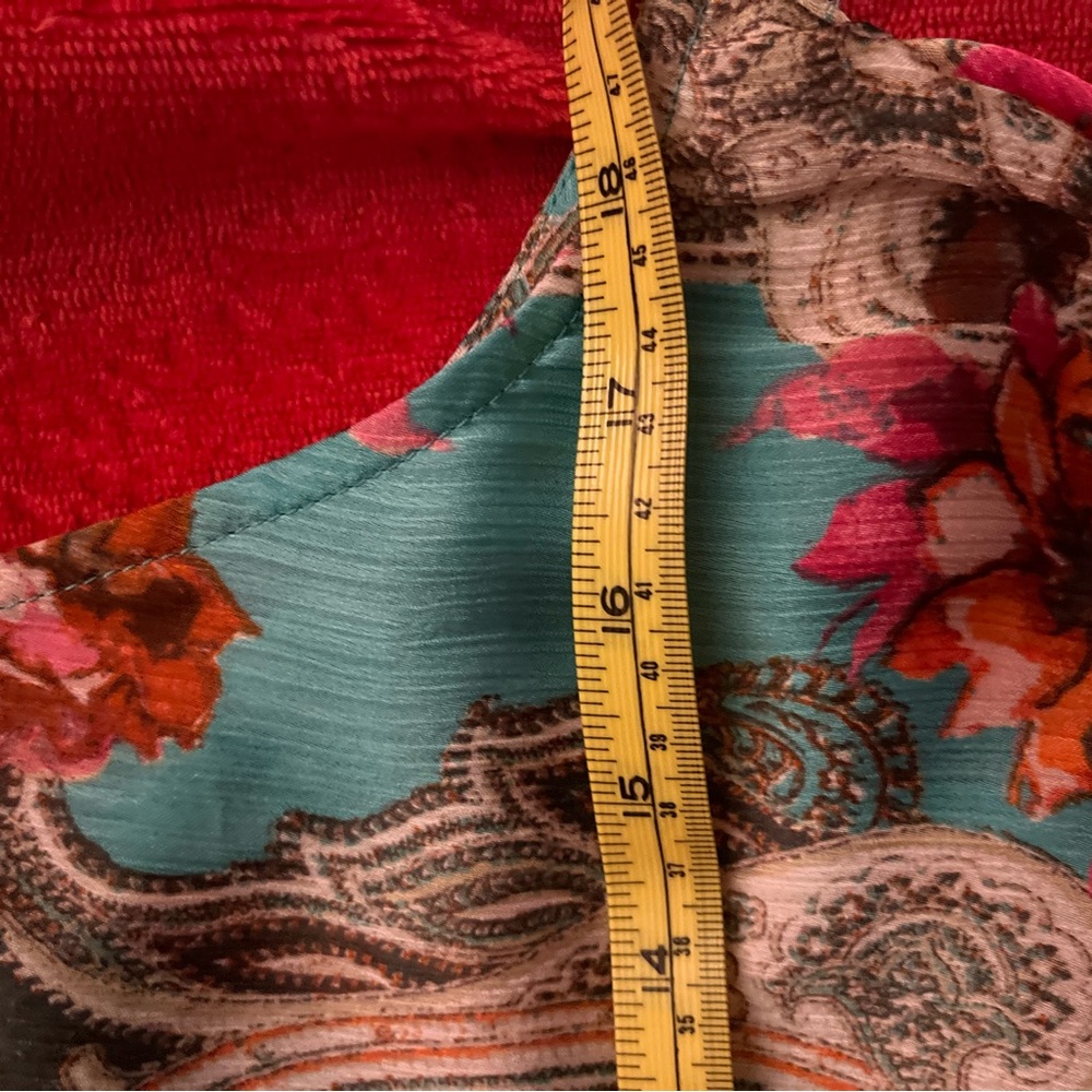 Cache Multicolor Beaded Floral Top - Picture 6 of 7